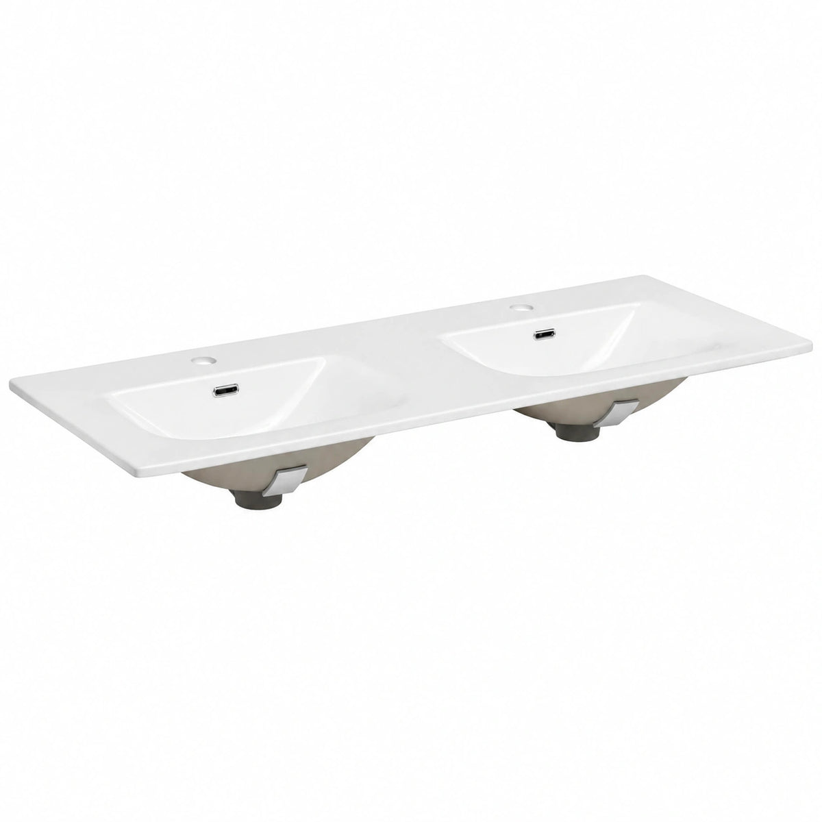 Ensemble de meubles de salle de bain, coloris blanc, 120 x 46 cm, pour la salle de bain