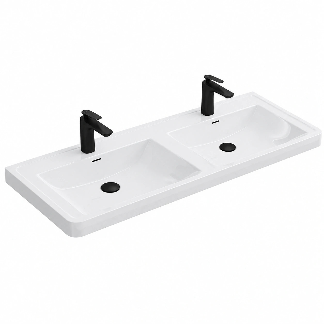 Ensemble de meubles de salle de bain, 120 x 48 x 14,5 cm, coloris blanc, pour la salle de bain