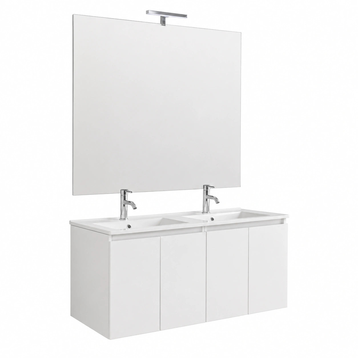 Ensemble de meubles de salle de bain, coloris blanc, pour la salle de bain