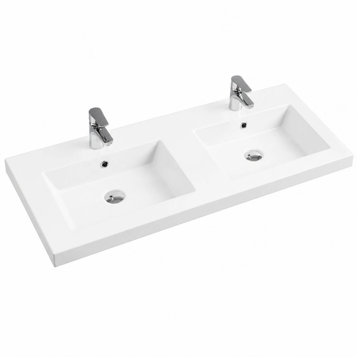 Ensemble de meubles de salle de bain, 120 x 46 cm, coloris blanc, pour la salle de bain