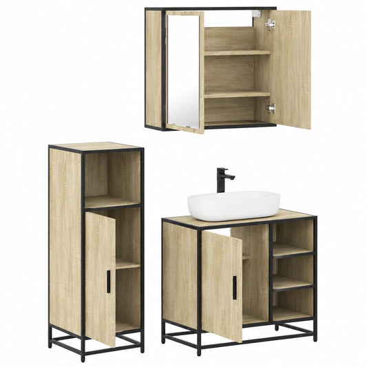 Armoire, en chêne, avec rangement, avec tiroirs, 3 pièces, pour la chambre