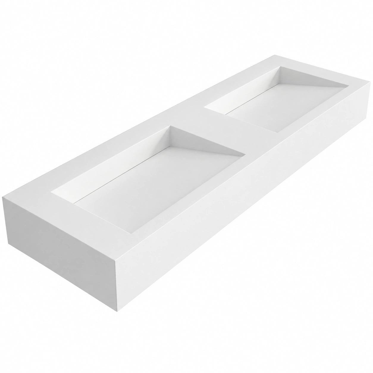 Ensemble de meubles de salle de bain, coloris blanc, 153 x 45 x 15 cm, pour la salle de bain