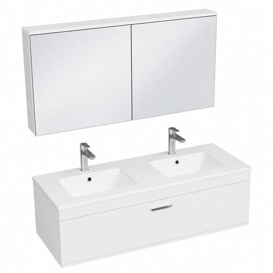 Armoire, avec tiroirs, coloris blanc, pour la chambre